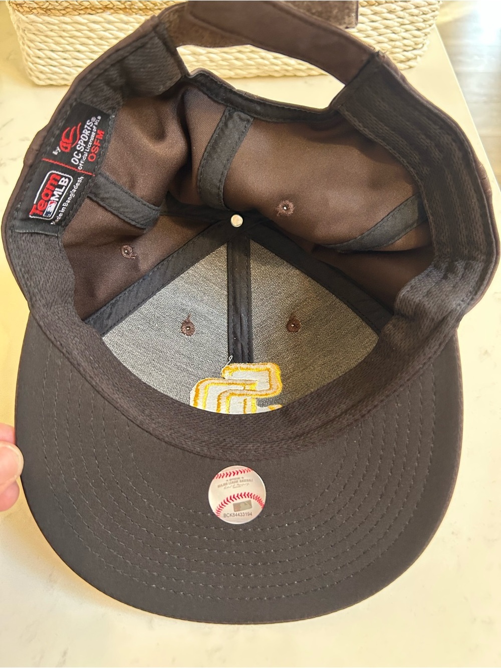 San Diego Padres Brown Team MLB OC Sports Baseball Cap Hat - Picture 3 of 4